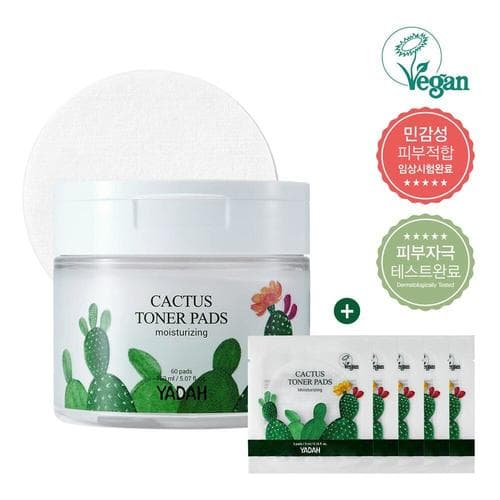 Yadah Cactus Toner Pads 60 Sheets Special Set