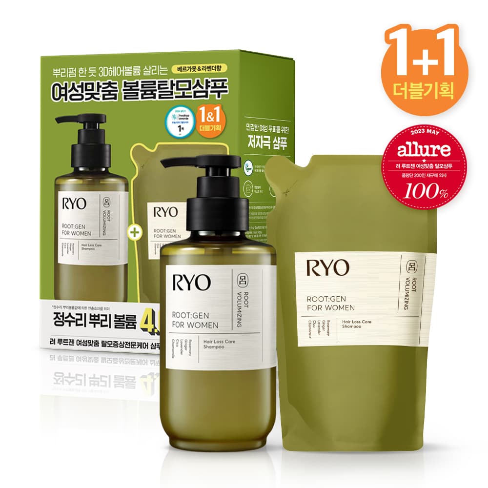 Ryo Root:Gen Scalp Care Shampoo for women 353mL Double Pack