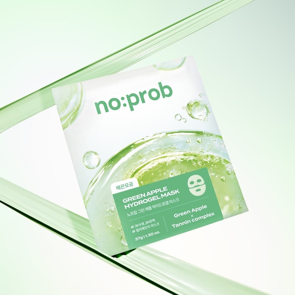 NoProb Green Apple Hydrogel Mask Sheet 1ea
