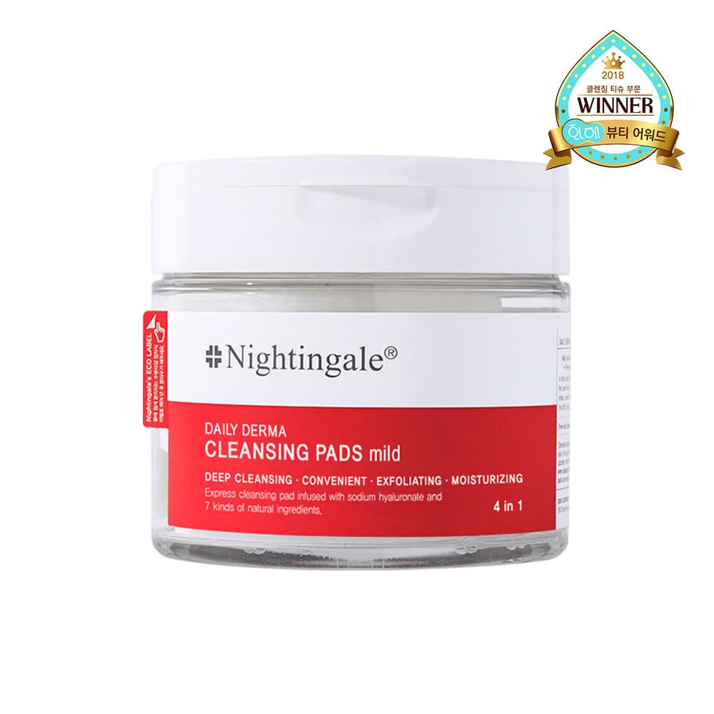 Nightingale Daily Derma Cleansing Pads Mild 70 Sheets