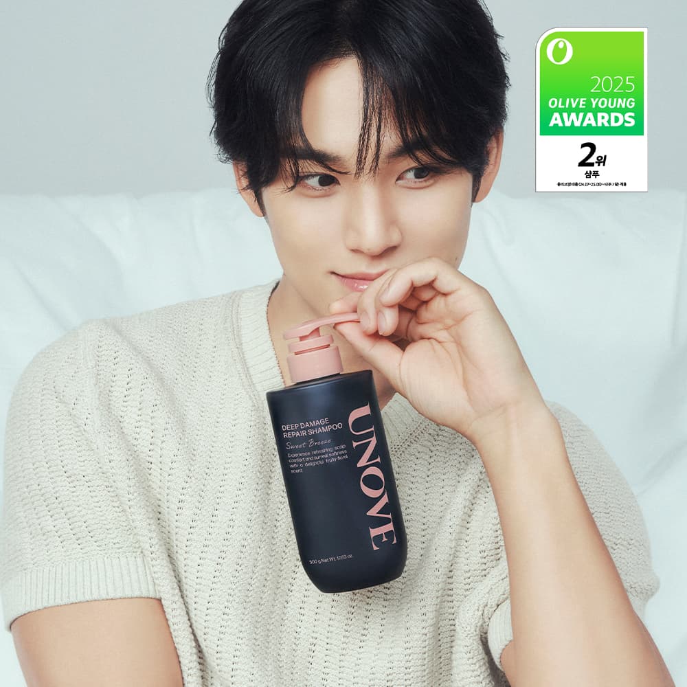 UNOVE Deep Damage Repair Shampoo 500g (Sweet Breeze/Rosy Aura)