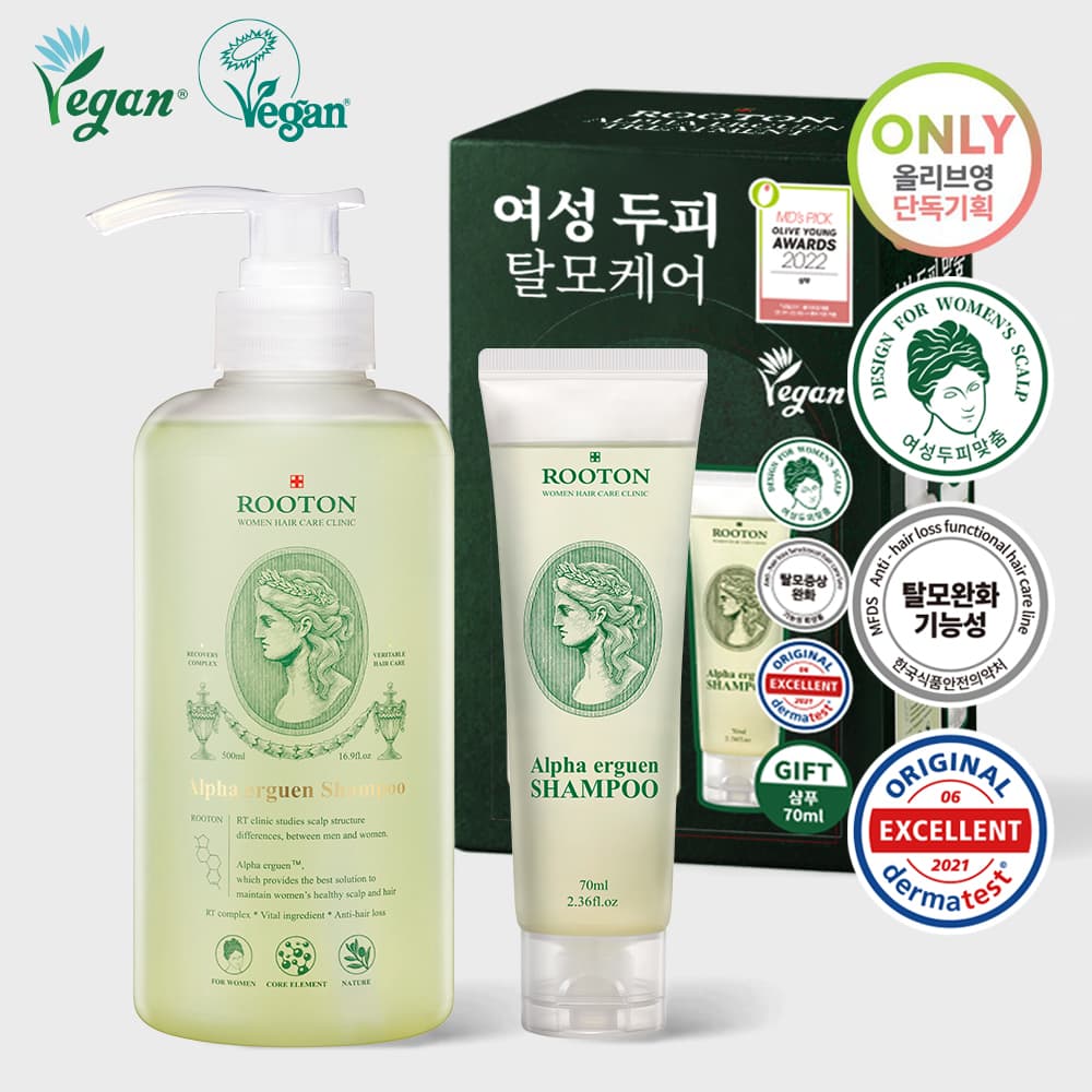 ROOTON Alpha Erguen Shampoo 500mL+70mL Special Set