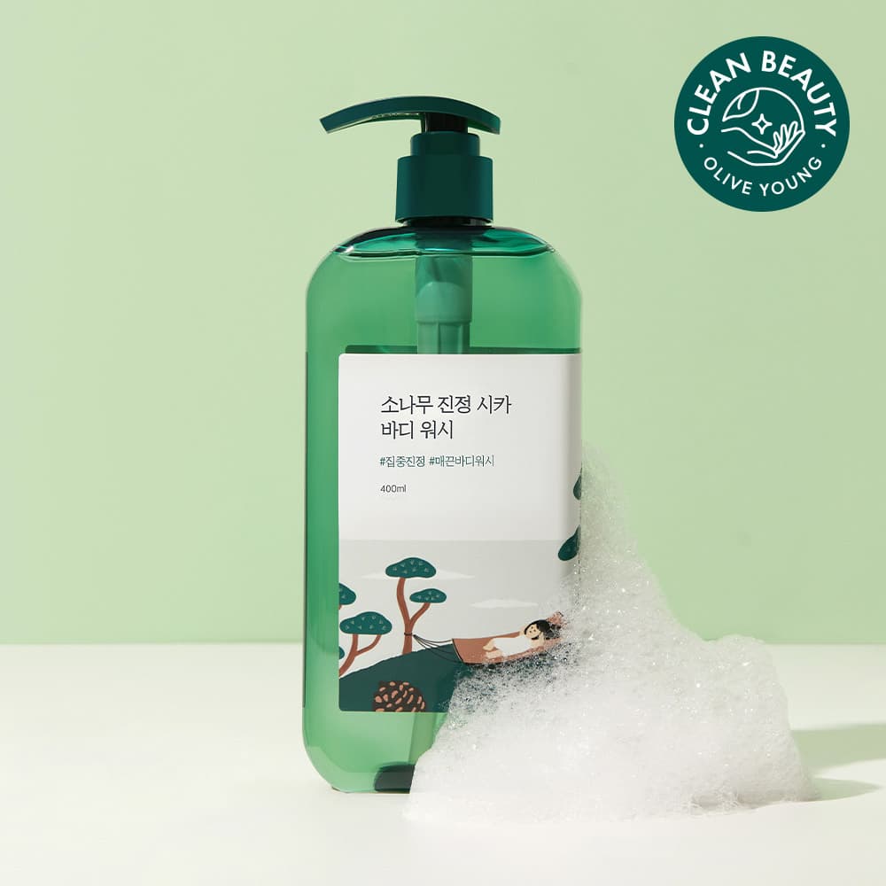 ROUND LAB PINE CALMING CICA BODY WASH 400ml