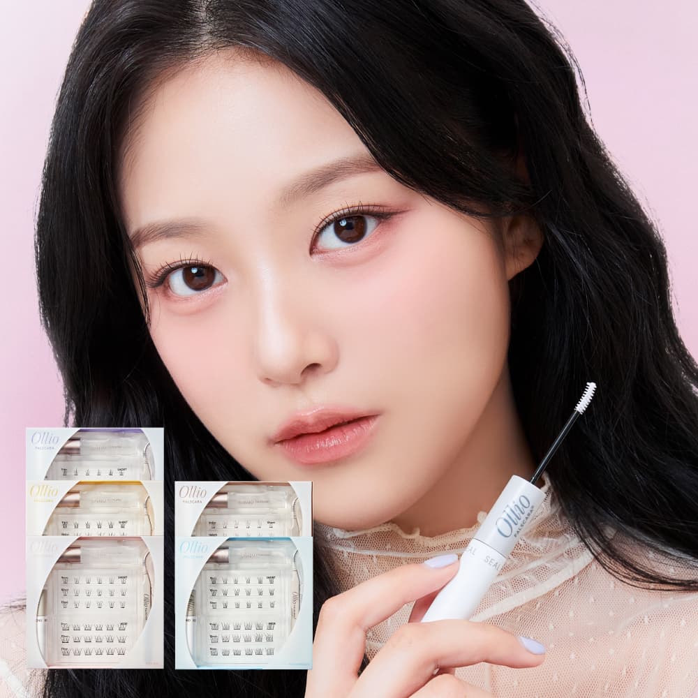 Ollio Falscara Eyelash All-in-One [KIT] (9/10/11mm) 36pcs (+Mini Bond, Tweezer, Mini Remover)