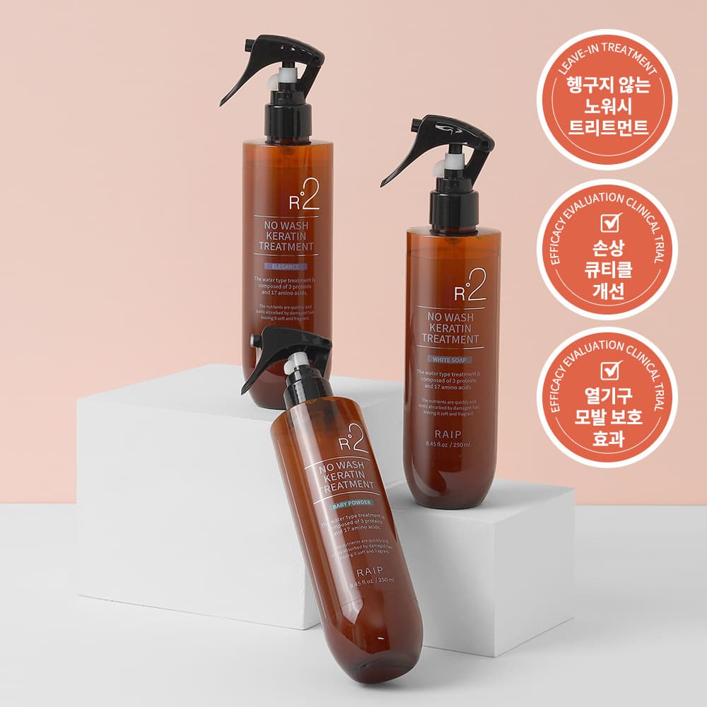 RAIP R2 No Wash Keratin Treatment 250ml (5 Options)