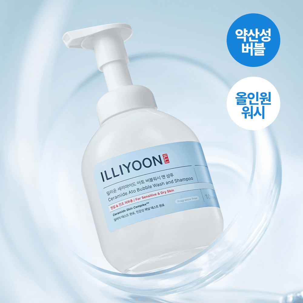 ILLIYOON Ceramide Ato Bubble Wash and Shampoo 400ml