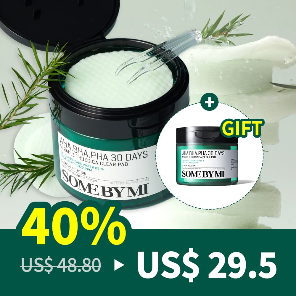 [Exclusive] SOME BY MI AHA-BHA-PHA 30 Days Miracle True Cica Clear Pad Double Set