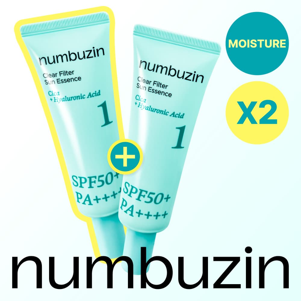 [Duo Set] numbuzin No. 1 Clear Filter Sun Essence SPF50+ PA++++ 50mL + 50mL Duo Set