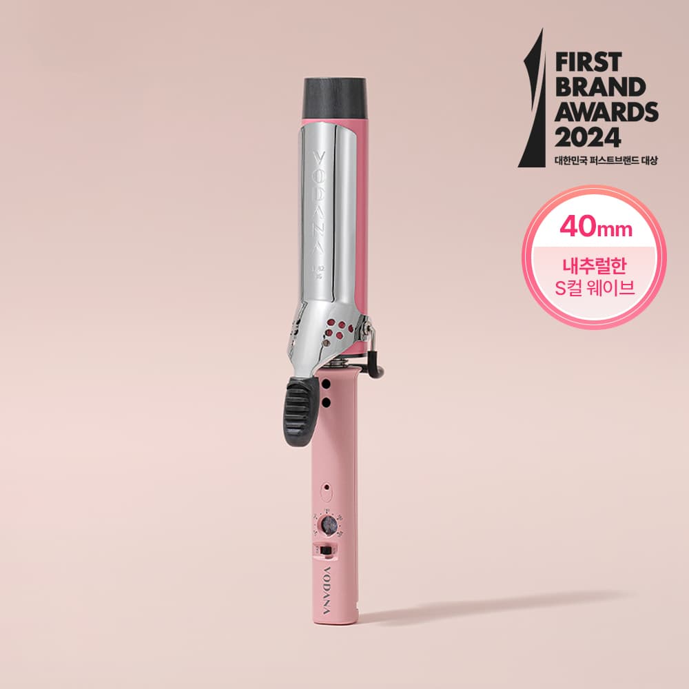 VODANA Glamwave Curling Iron FV 40mm (Pink)