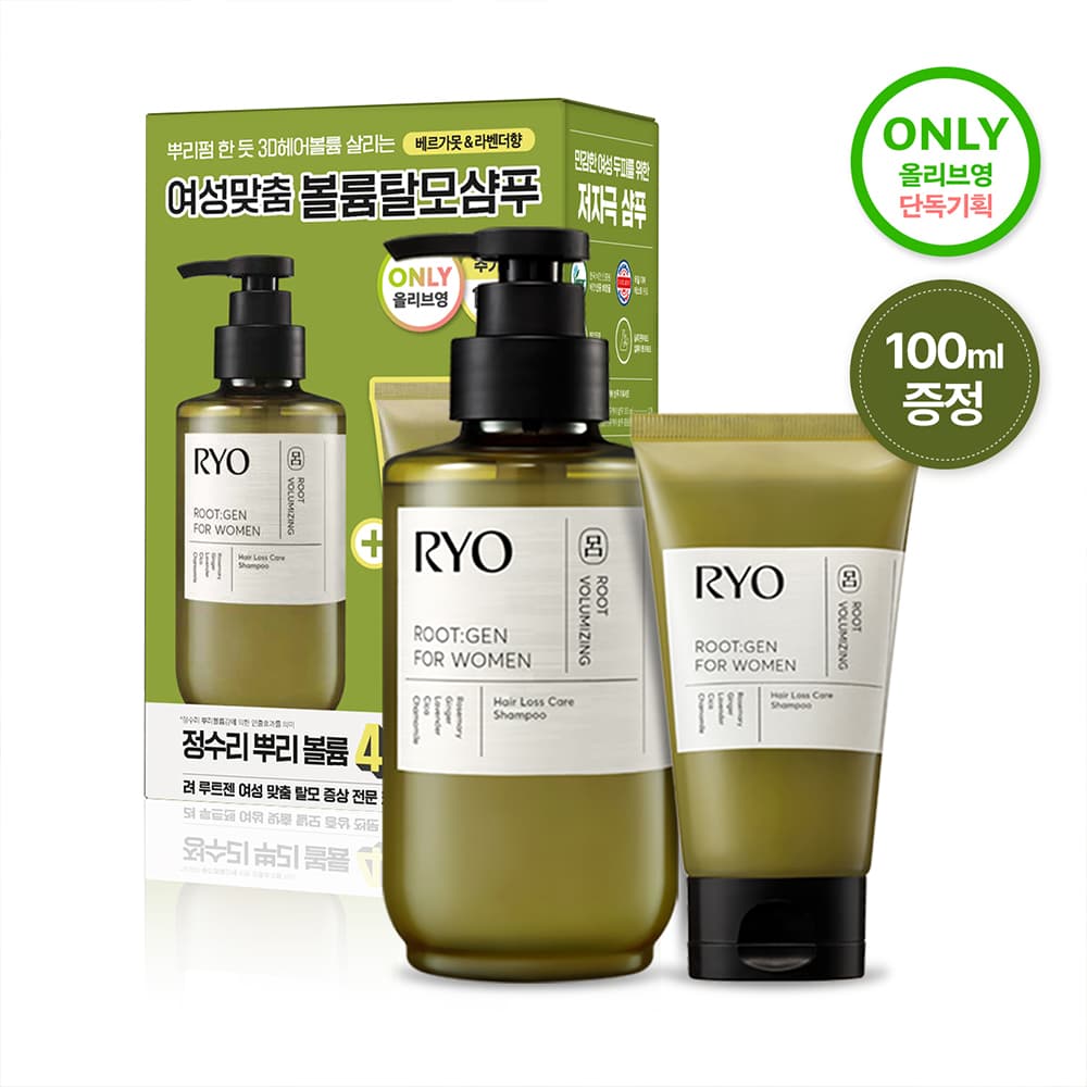 Ryo Root:Gen Scalp Care Shampoo for women 353mL Special Set (+100mL) Choose 1 out