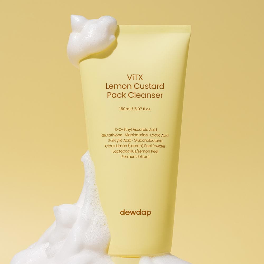 dewdap ViTX Lemon Custard Pack Cleanser 150ml Set (+15ml)