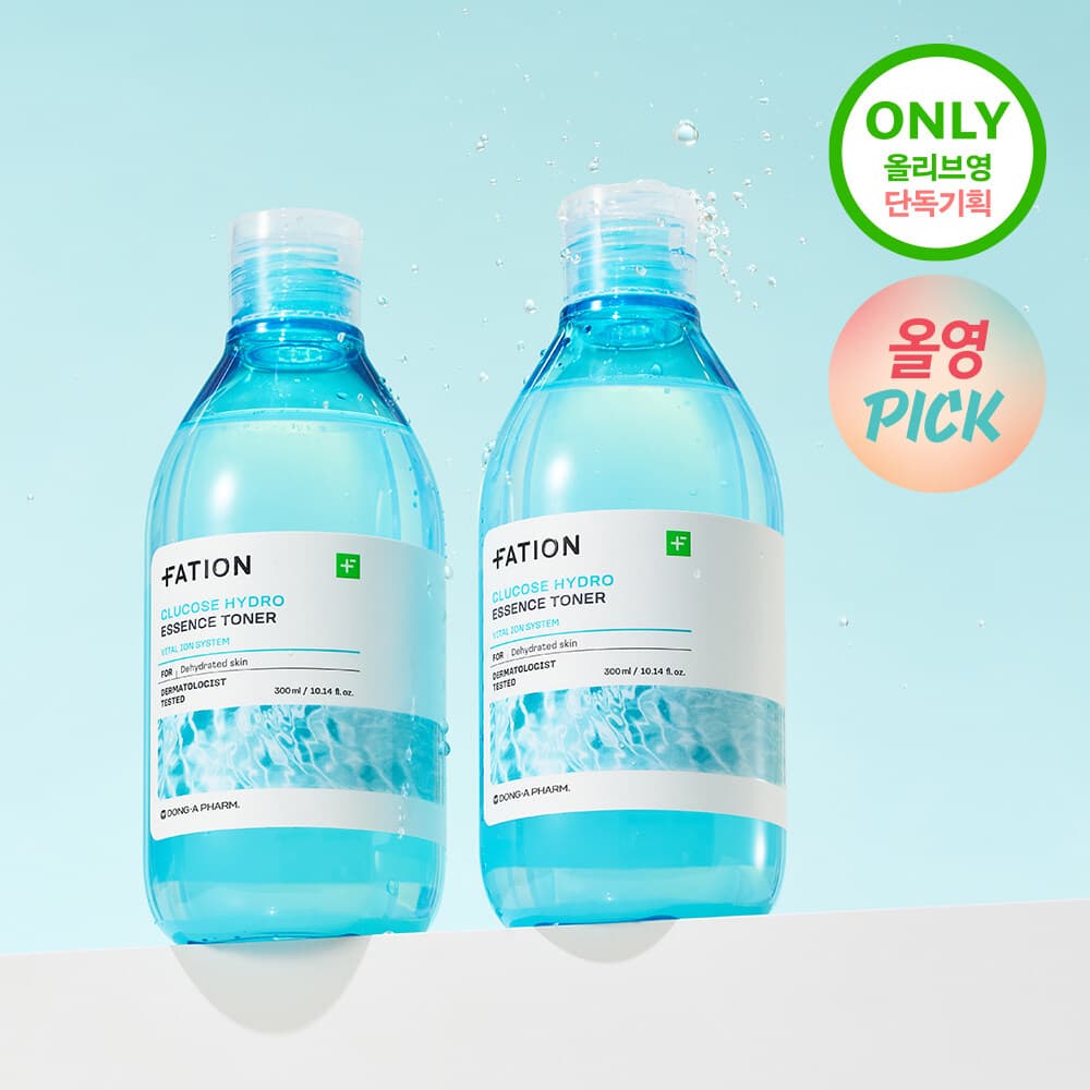 FATION Glucose Hydro Essence Toner 300ml Double Pack (+300ml)