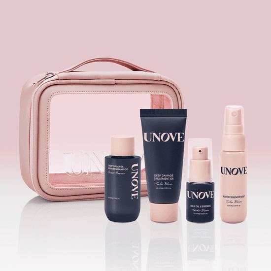 UNOVE Travel Kit (Shampoo 52ml+Treatment 40ml+Oil Essence 10ml+Mist 30ml)
