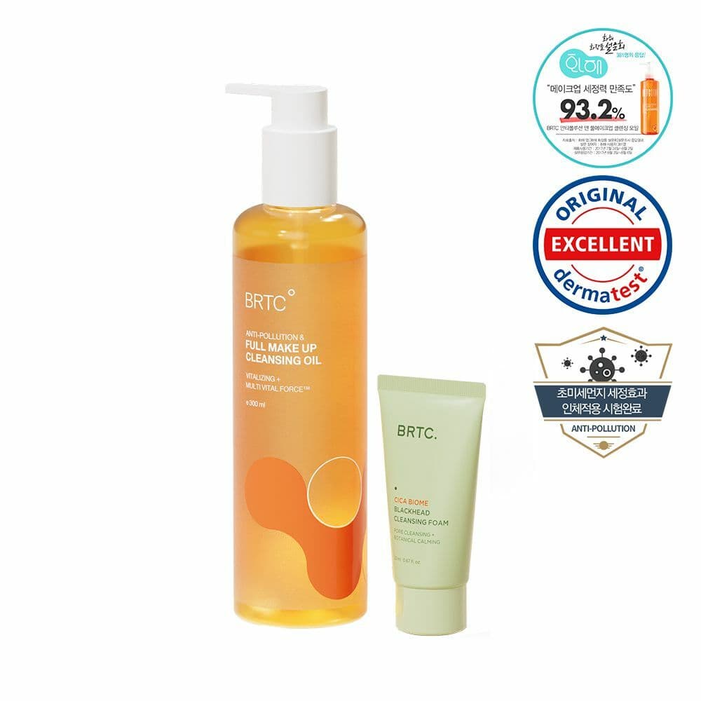 BRTC Anti-Pollution & Full Make Up Cleansing Oil 300mL Special Set (+ Cleansing Foam 20mL)