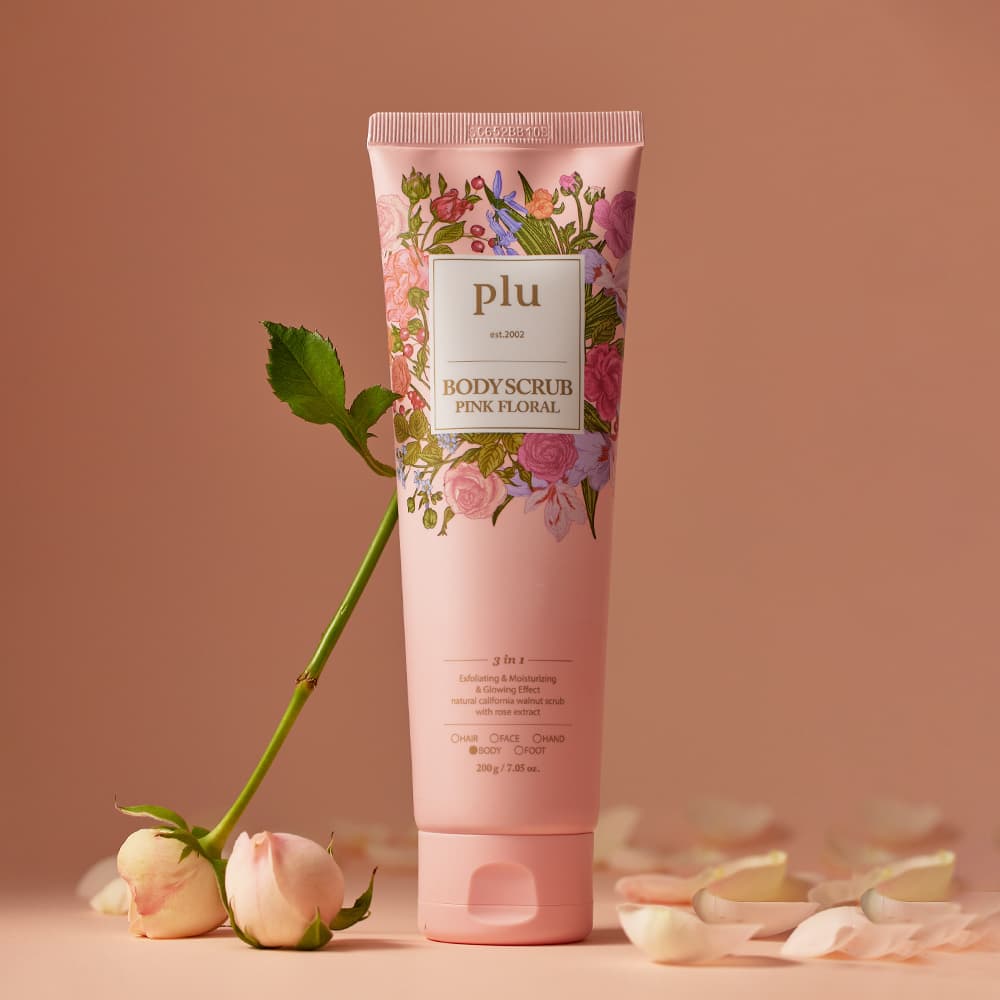 plu Body Scrub Pink Floral 200g