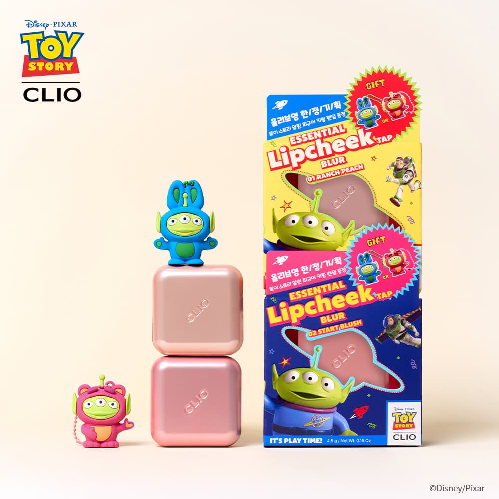[TOY STORY] CLIO Essential Lipcheek Tap Blur Set (+Alien Figure)