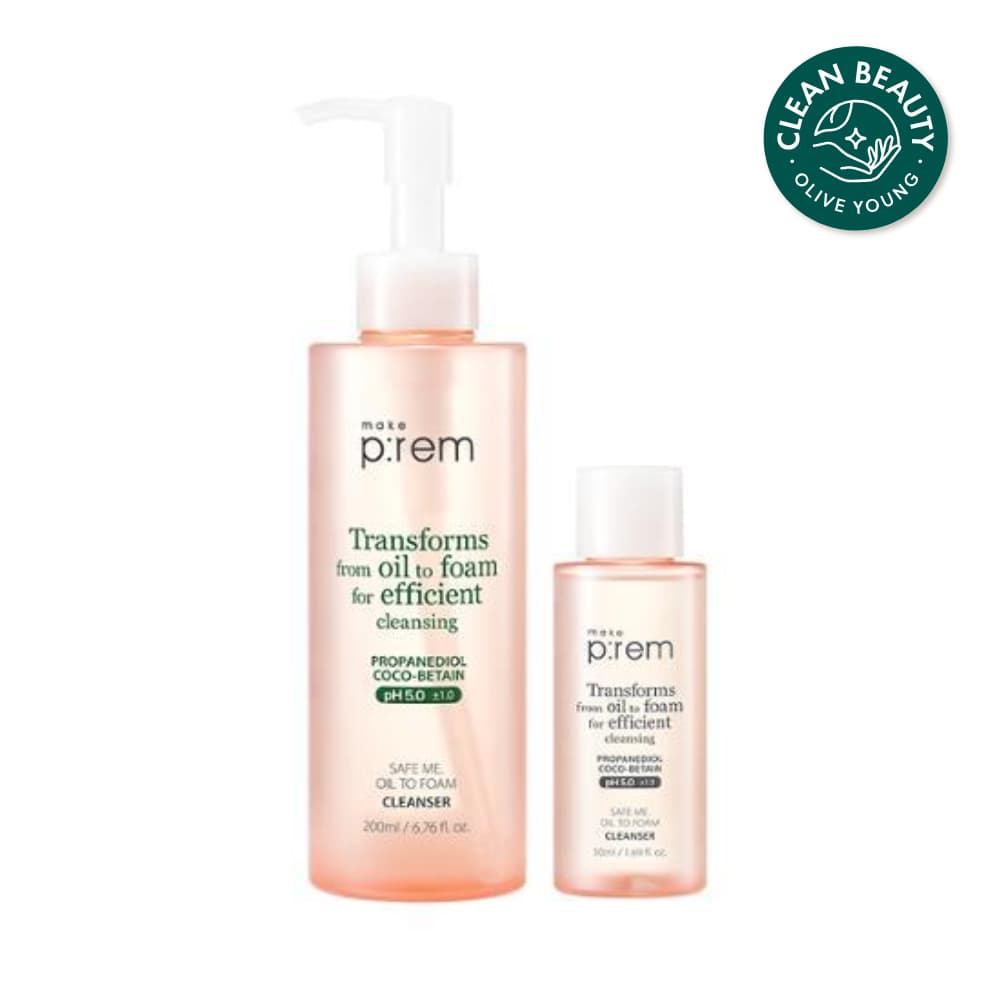 makeprem Safe Me Oil To Foam Cleanser Special Set (200mL + 50mL)