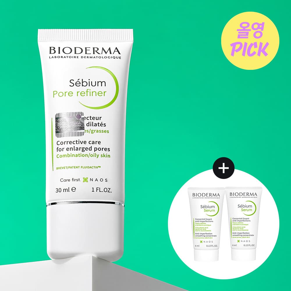 Bioderma Sebium Pore Refiner 30ml Set (+Sebium Serum 4ml*2)