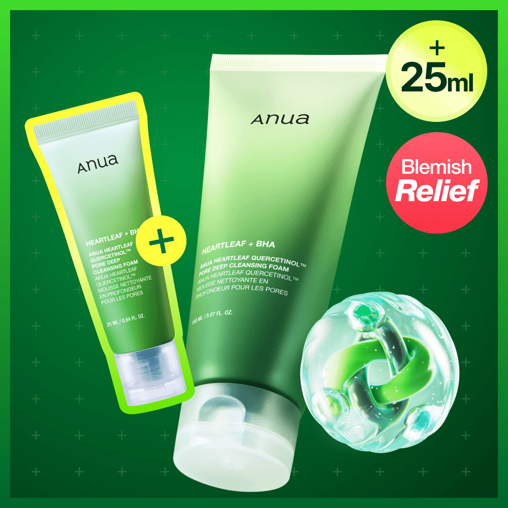 Anua Heartleaf Quercetinol Pore Deep Cleansing Foam 150ml (+25ml)