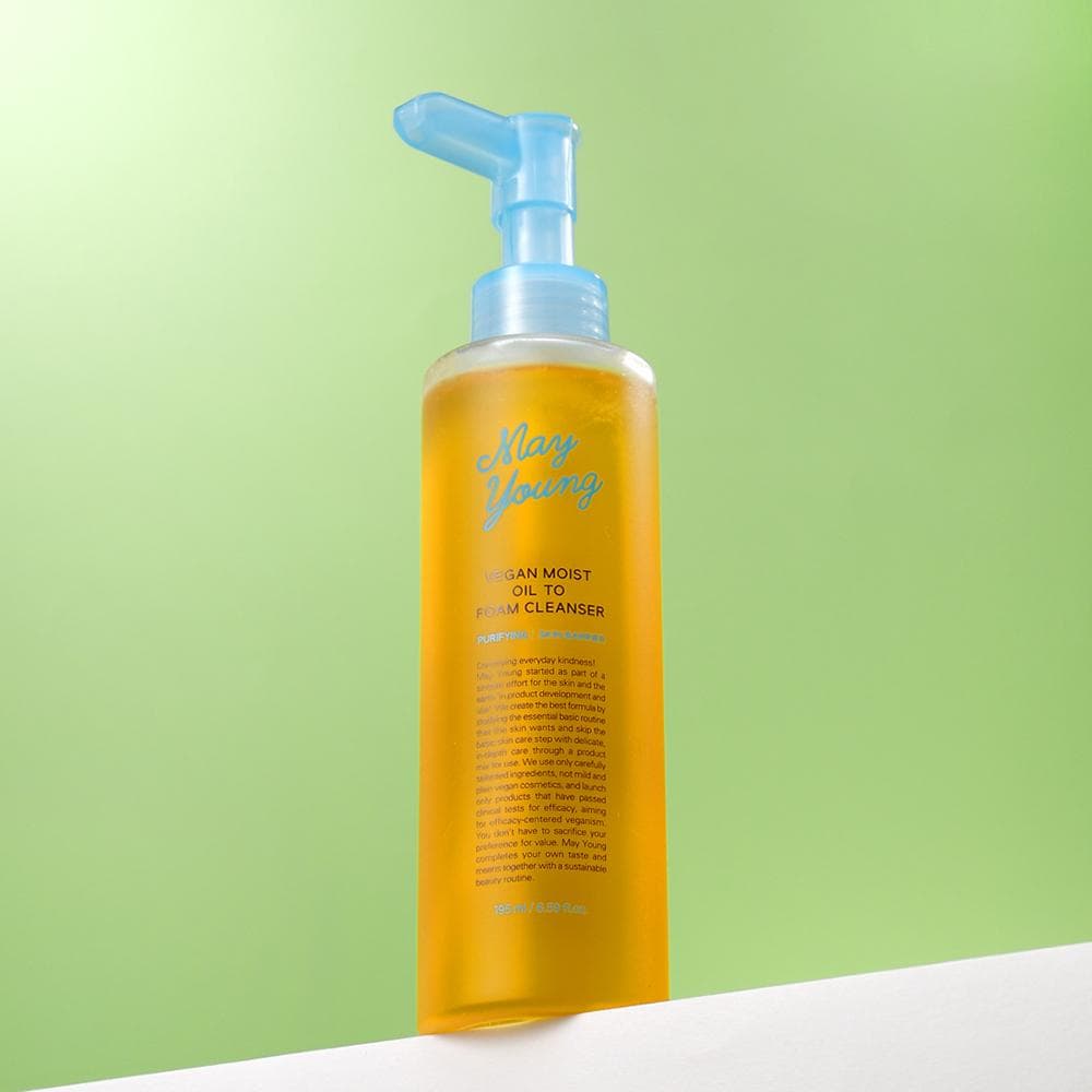 May young Vegan Moist Oil To Foam Cleanser 195ml