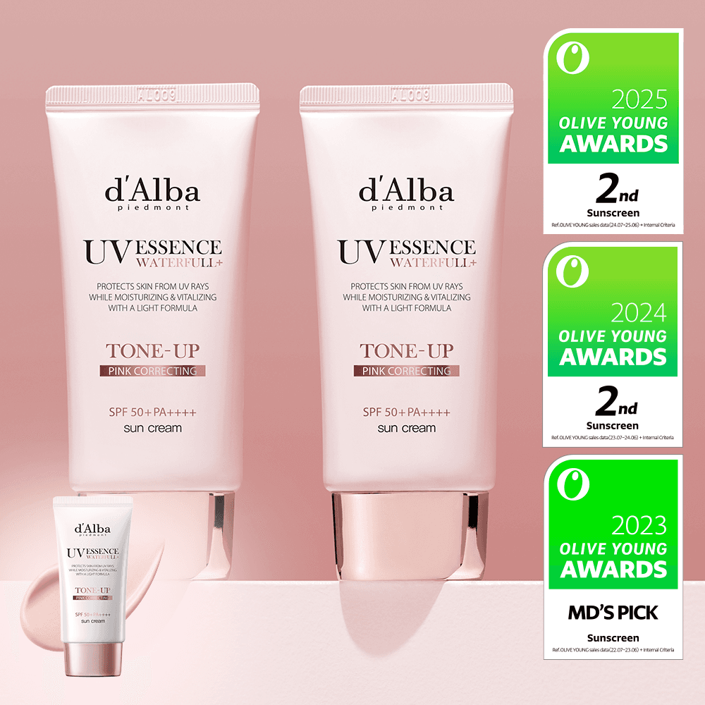 d'Alba [PINK CORRECTING] Waterfull Tone-Up Sun Cream Duo Set (50mL+50mL)