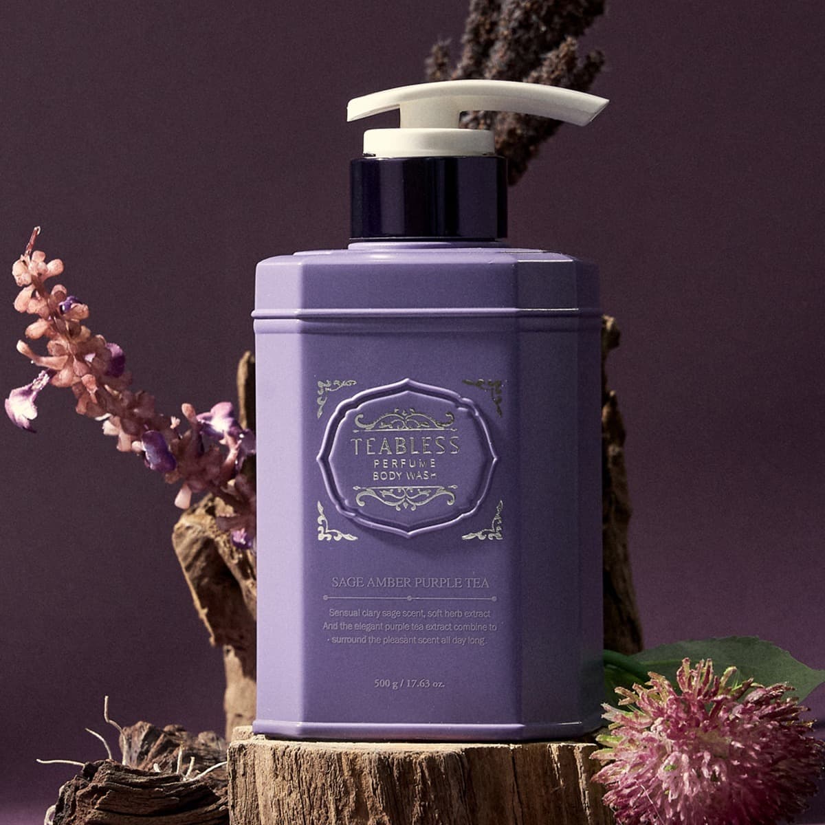 Teabless Sage Amber Purple Tea Perfume Body Wash 500g