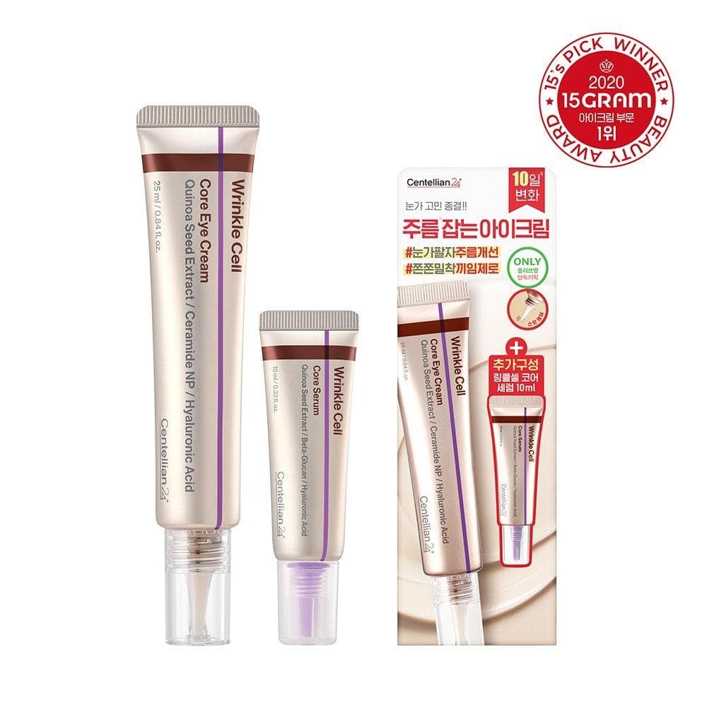 Centellian24 Wrinkle Cell Core Eye Cream 25ml Set (+Core Serum 10ml)