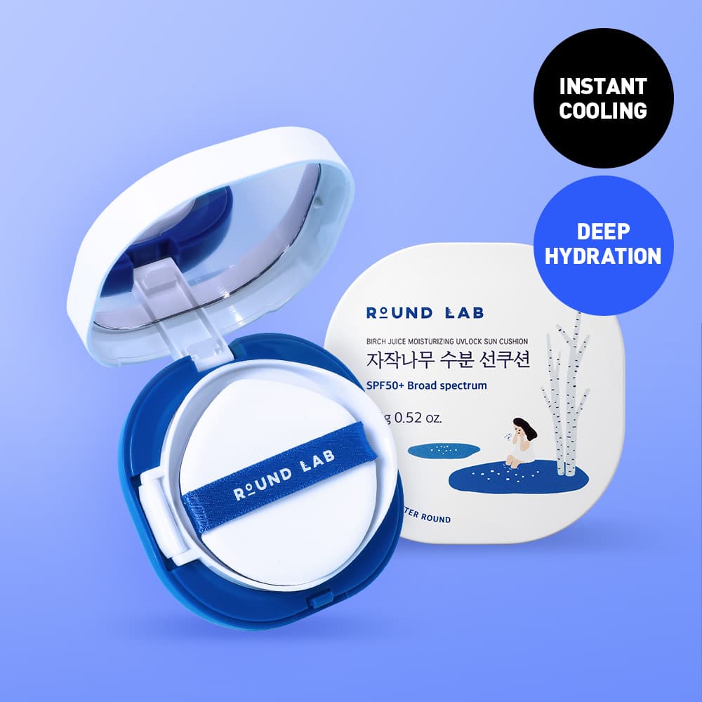 ROUND LAB Birch Juice Moisturizing Sun Cushion 15g