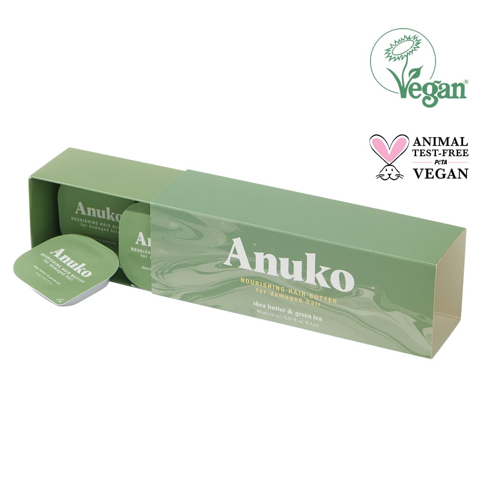 Anuko Nourishing Hair Butter For Damaged Hair Treatment #Shea Butter & Green Tea 10ml*9ea