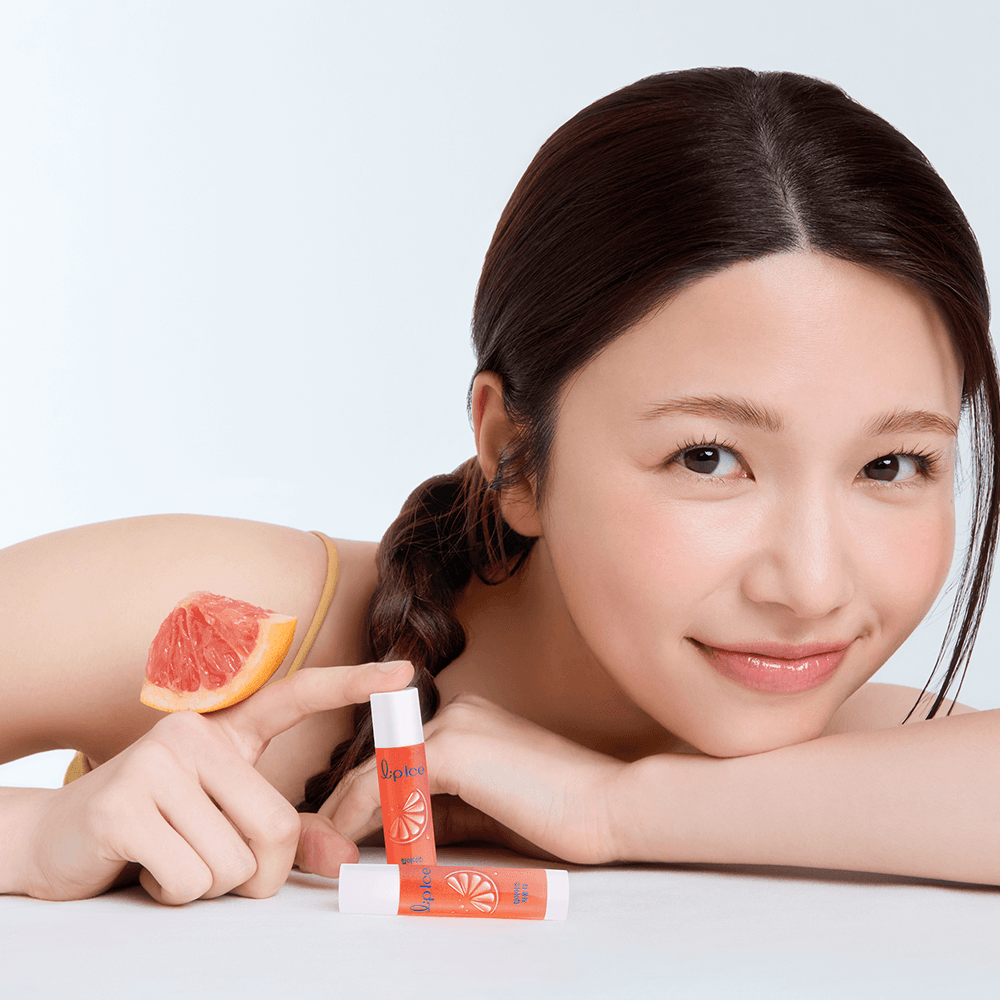 MENTHOLATUM Lip Ice Lip Balm 3.5g #Grape Fruit Tea