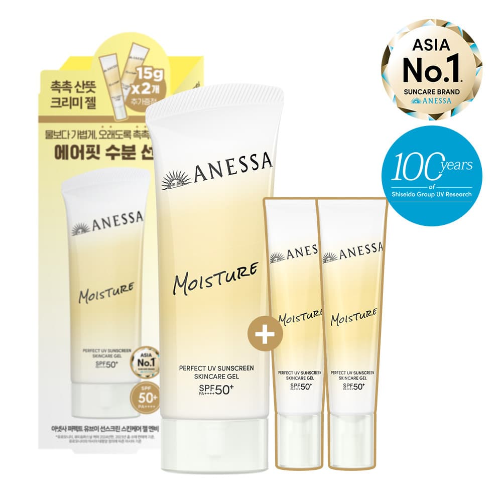 ANESSA Perfect UV Sunscreen Skincare Gel NB 90g Set (+15g*2)