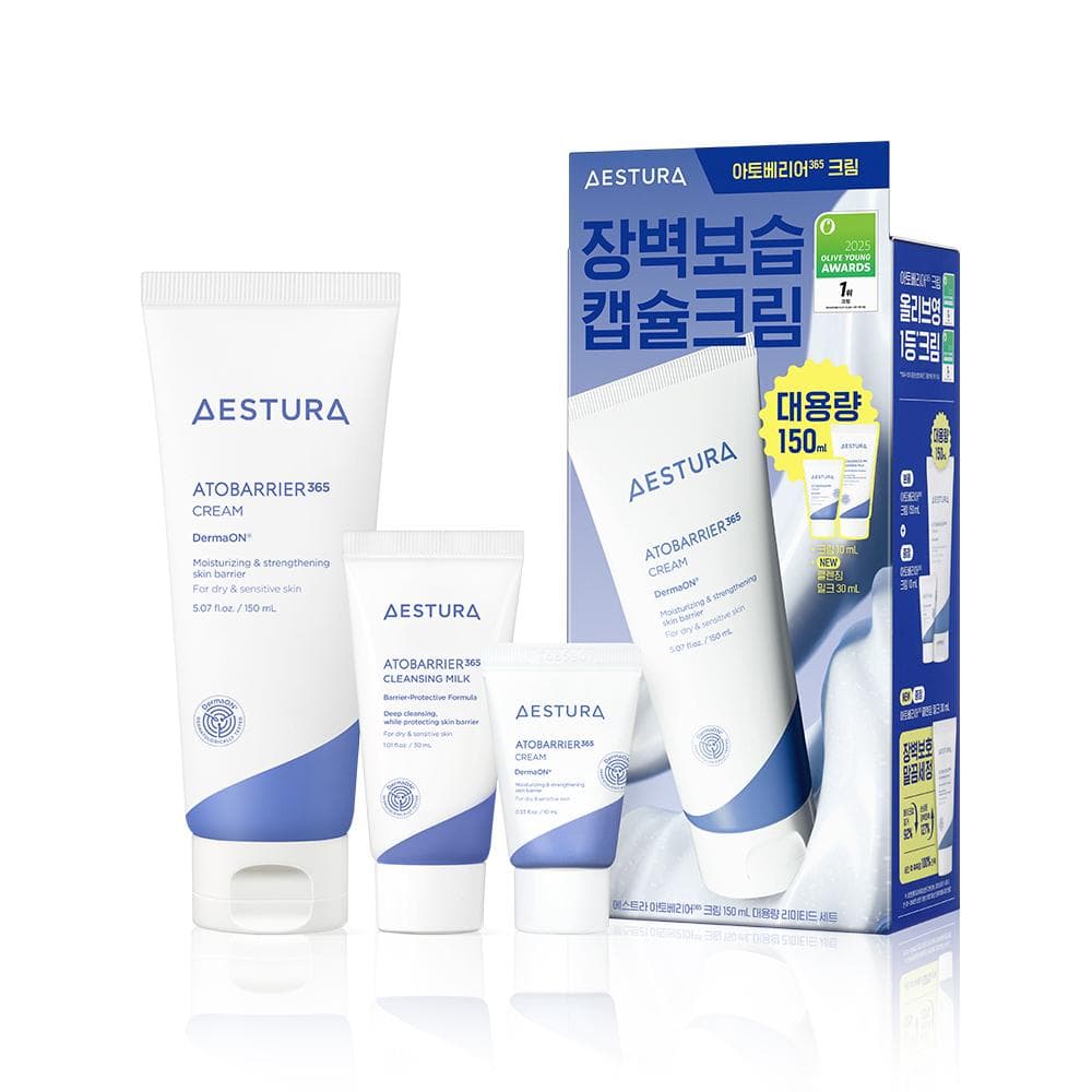 AESTURA Atobarrier 365 Cream 150ml Set (+Cream 10ml+Cleansing Milk 30ml)