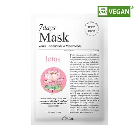 Ariul 7 Days Lotus + N Vitalizing Mask Sheet 1 Sheet