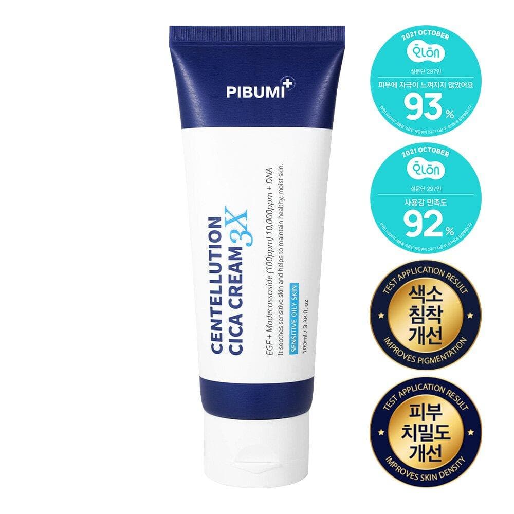 PIBUMI Centellution Cica Cream 3X 100mL [For oily skin]