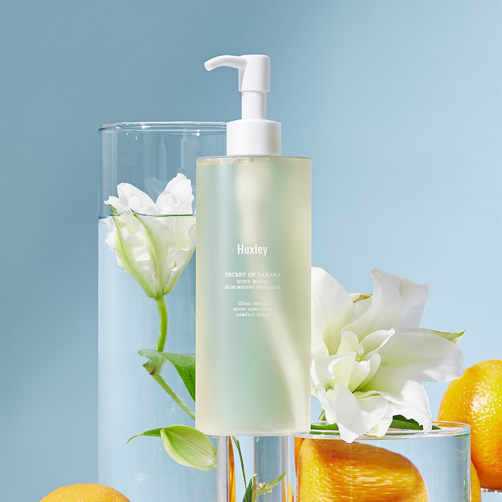 Huxley Body Wash Blue Medina Tangerine 300mL