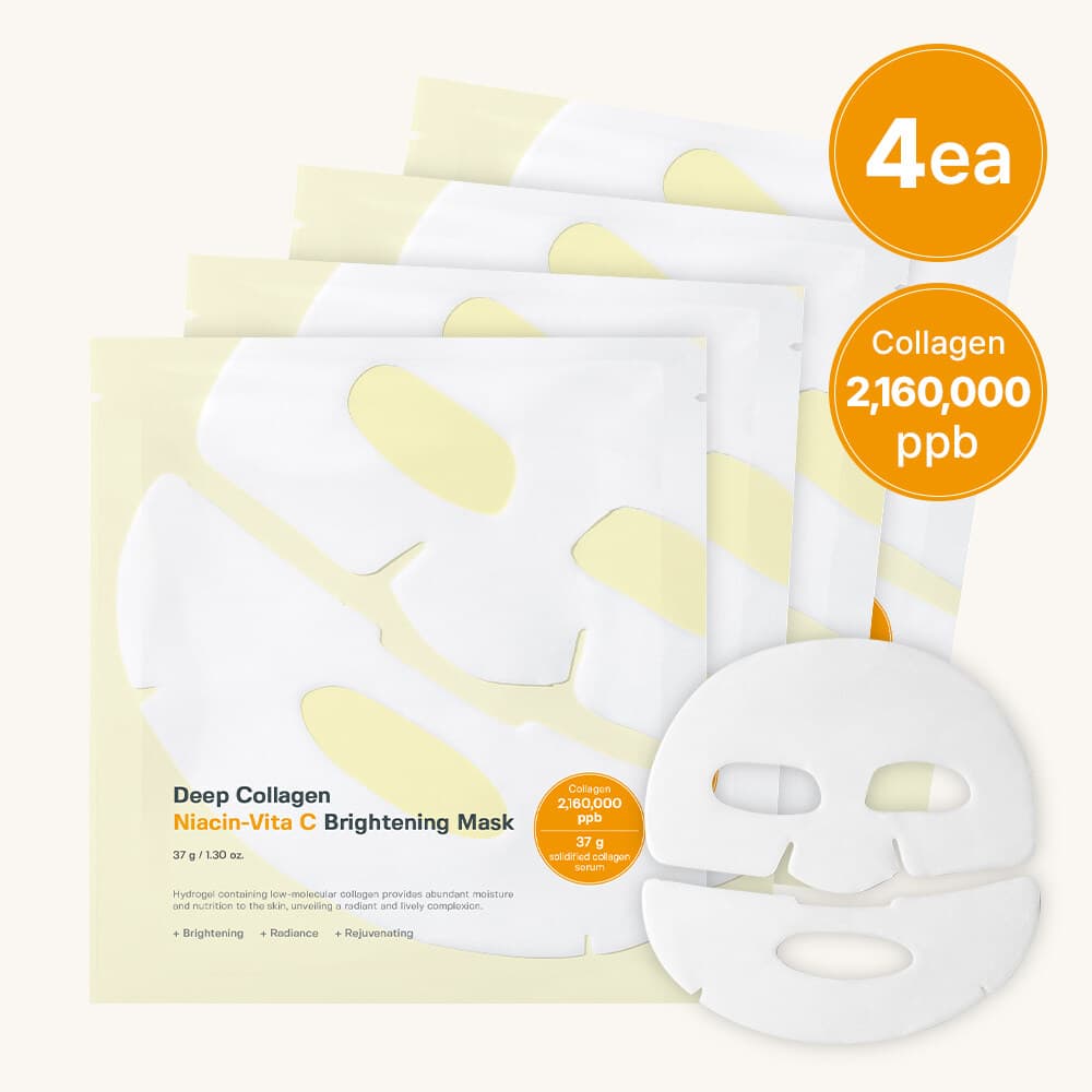 SUNGBOON EDITOR Deep Collagen Niacin-Vita C Brightening Mask 37g x 4ea