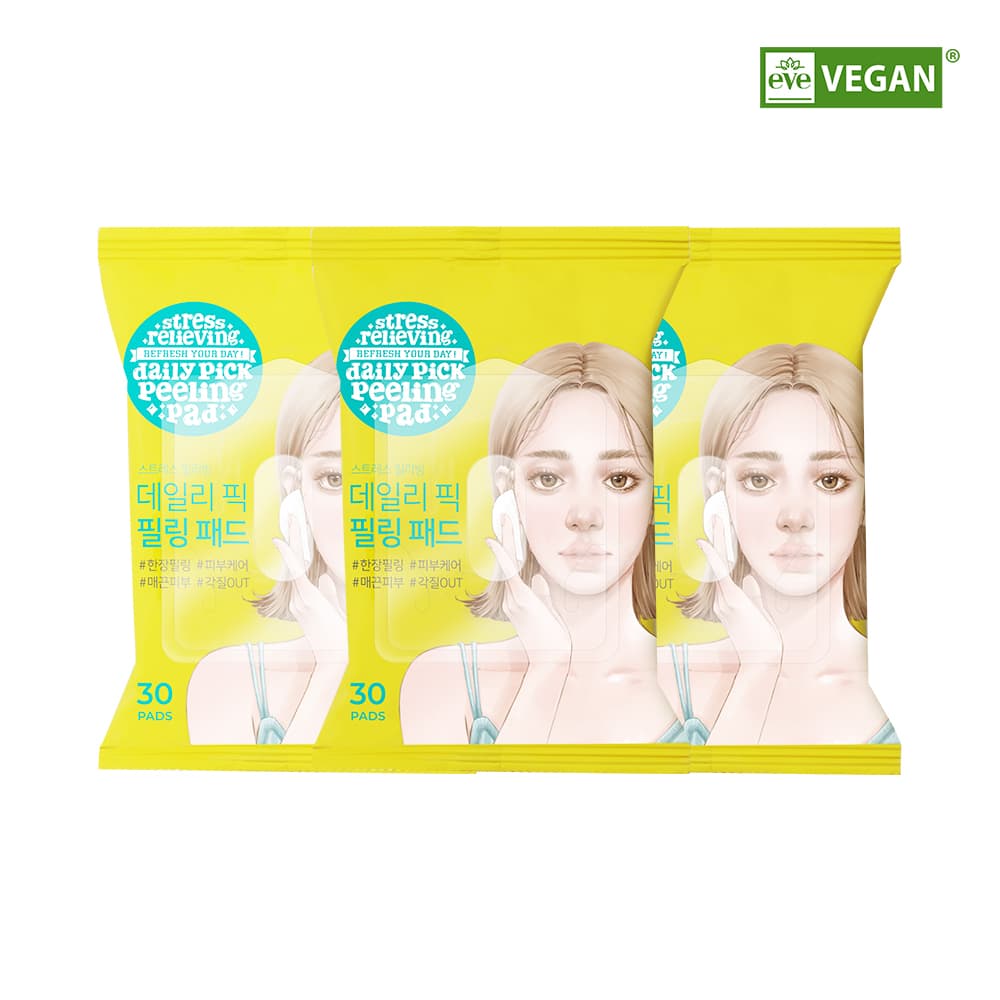 Ariul Stress Relieving Daily Pick Peeling Pad 30P*3ea