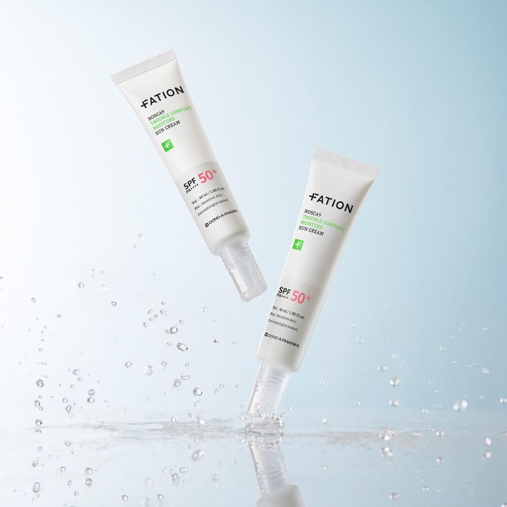 FATION Nosca9 Trouble Comfort Moisture Sun Cream 40ml*2ea Set