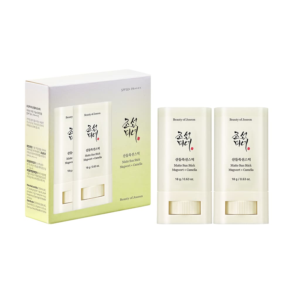 beauty of joseon Matte sun stick : Mugwort + Camelia Double Pack