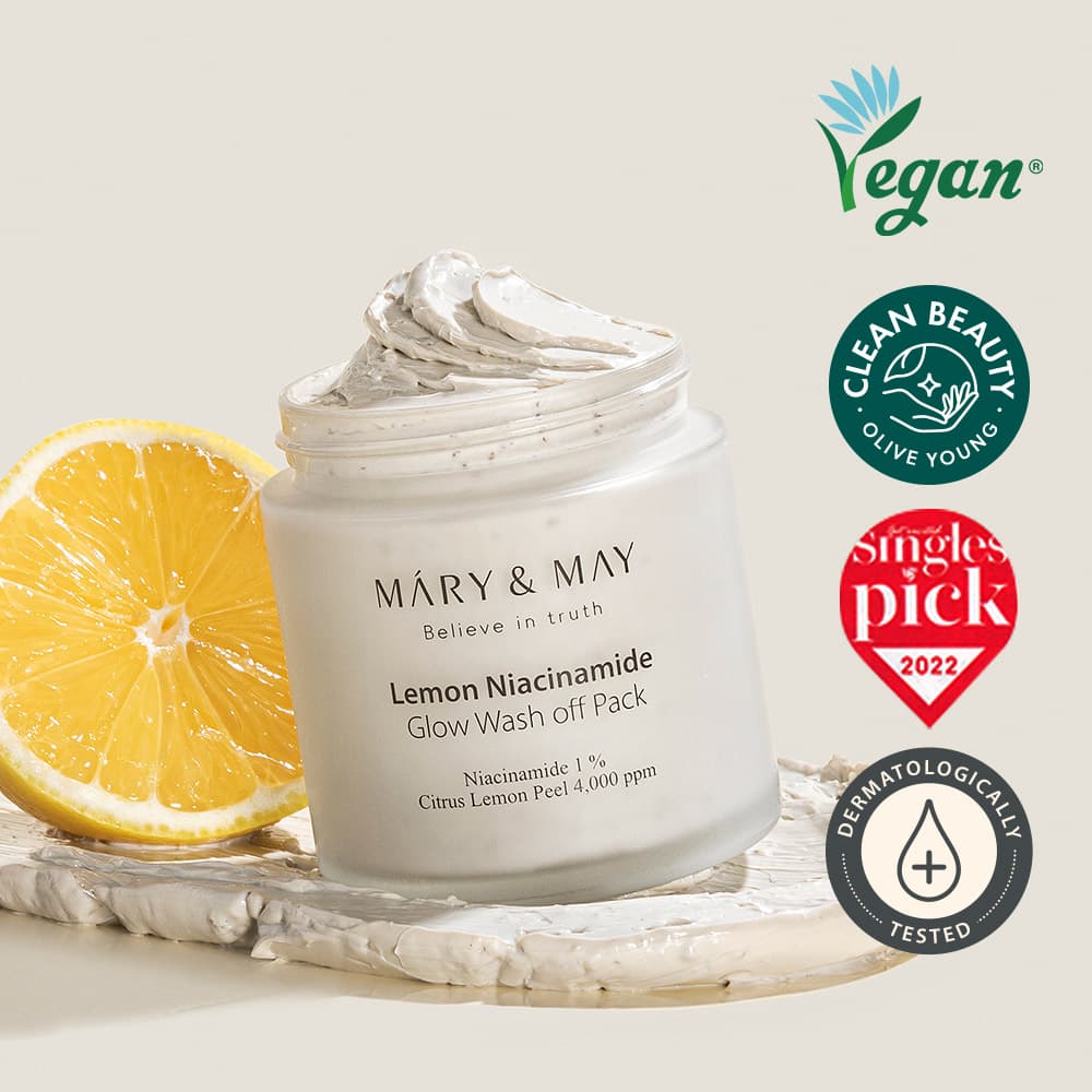 Mary & May Lemon Niacinamide Glow Wash Off Pack 125g