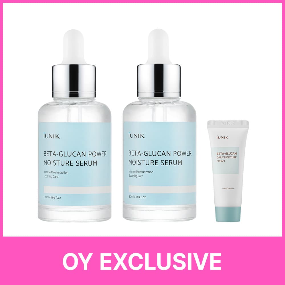 iUNIK Beta-Glucan Power Moisture Serum 50ml Double Pack (+Cream 15ml)