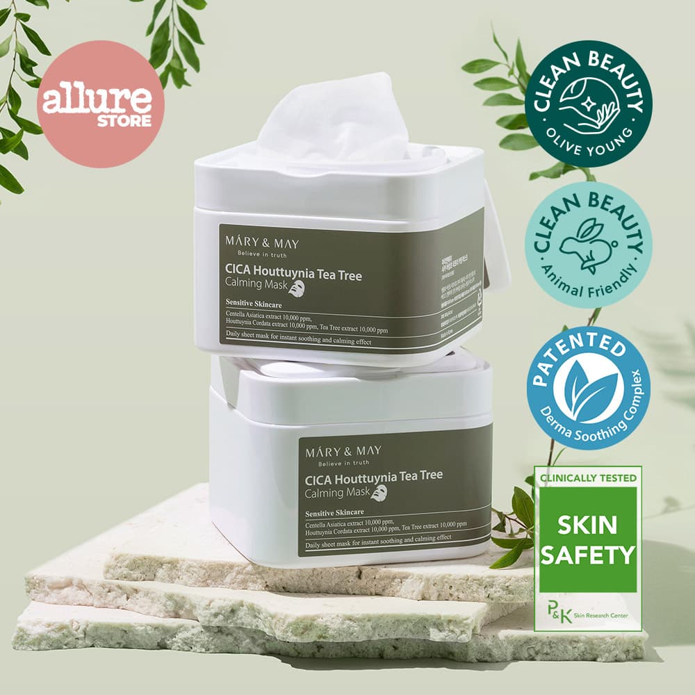 Mary & May CICA Houttuynia Tea Tree Calming Mask Sheets 30 Sheets
