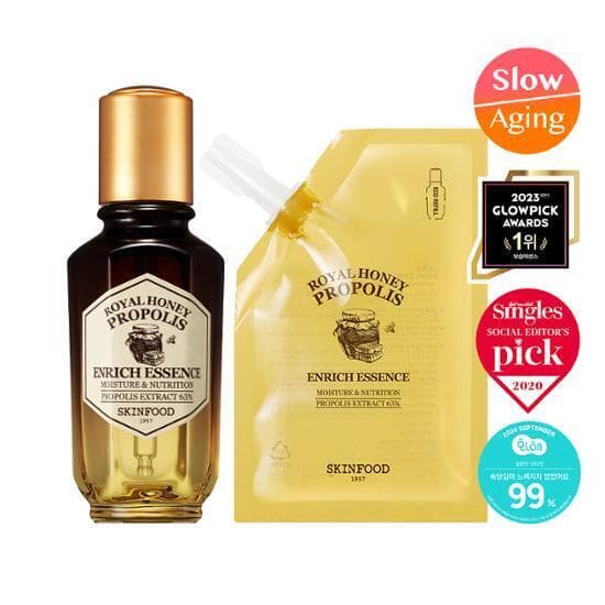SKINFOOD Royal Honey Propolis Enrich Essence 50mL + Refill Special Set