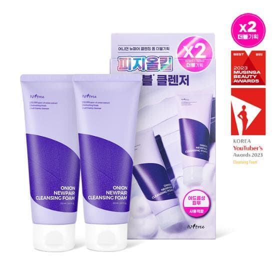 Isntree Onion Newpair Cleansing Foam 150mL Double Set