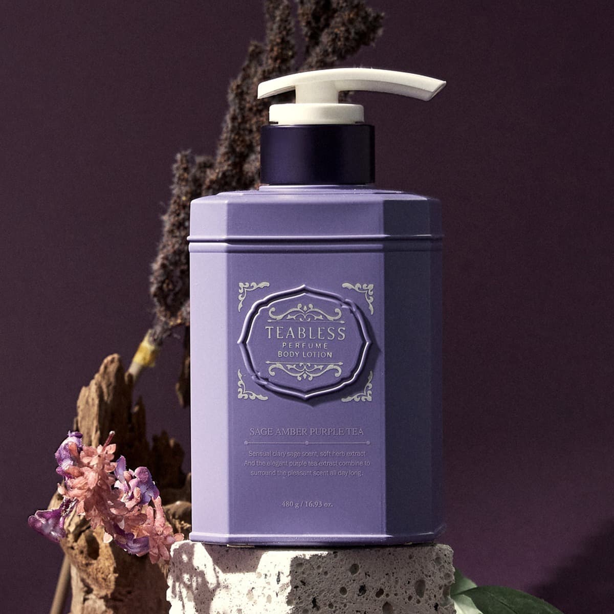 Teabless Sage Amber Purple Tea Perfume Body Lotion 480g
