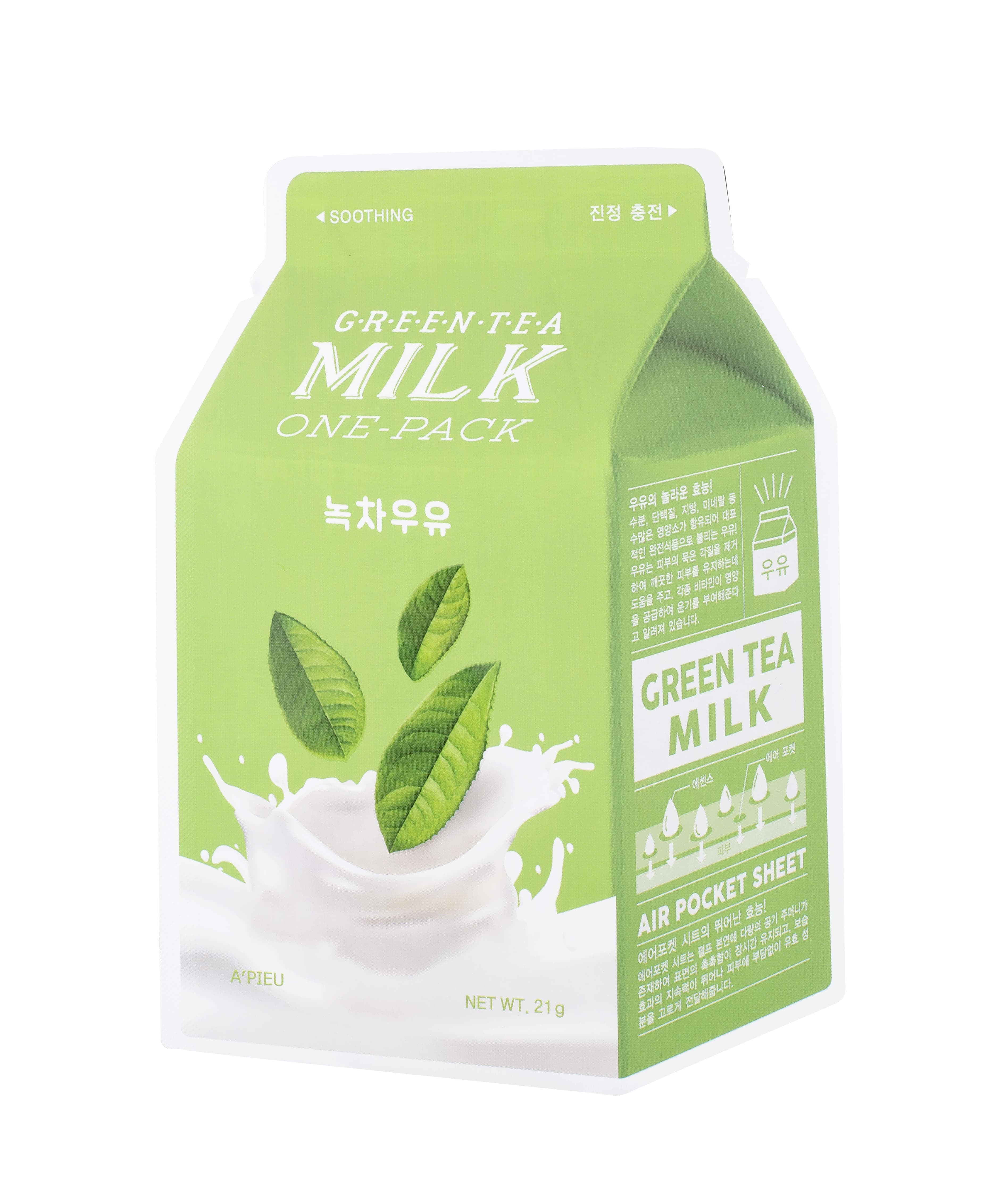 A&rsquo;pieu Green Tea Milk One-Pack Sheet