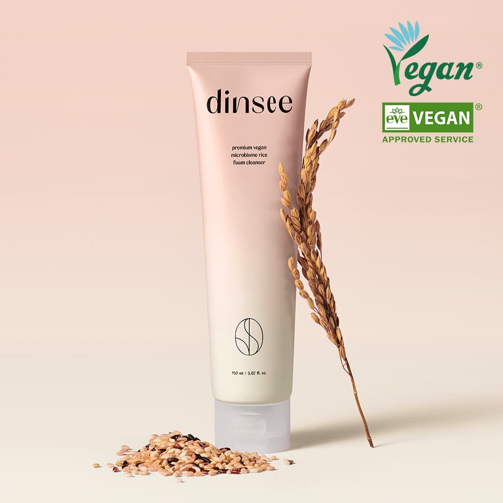 Dinsee Premium Vegan Microbiome Rice Foam Cleanser 150ml