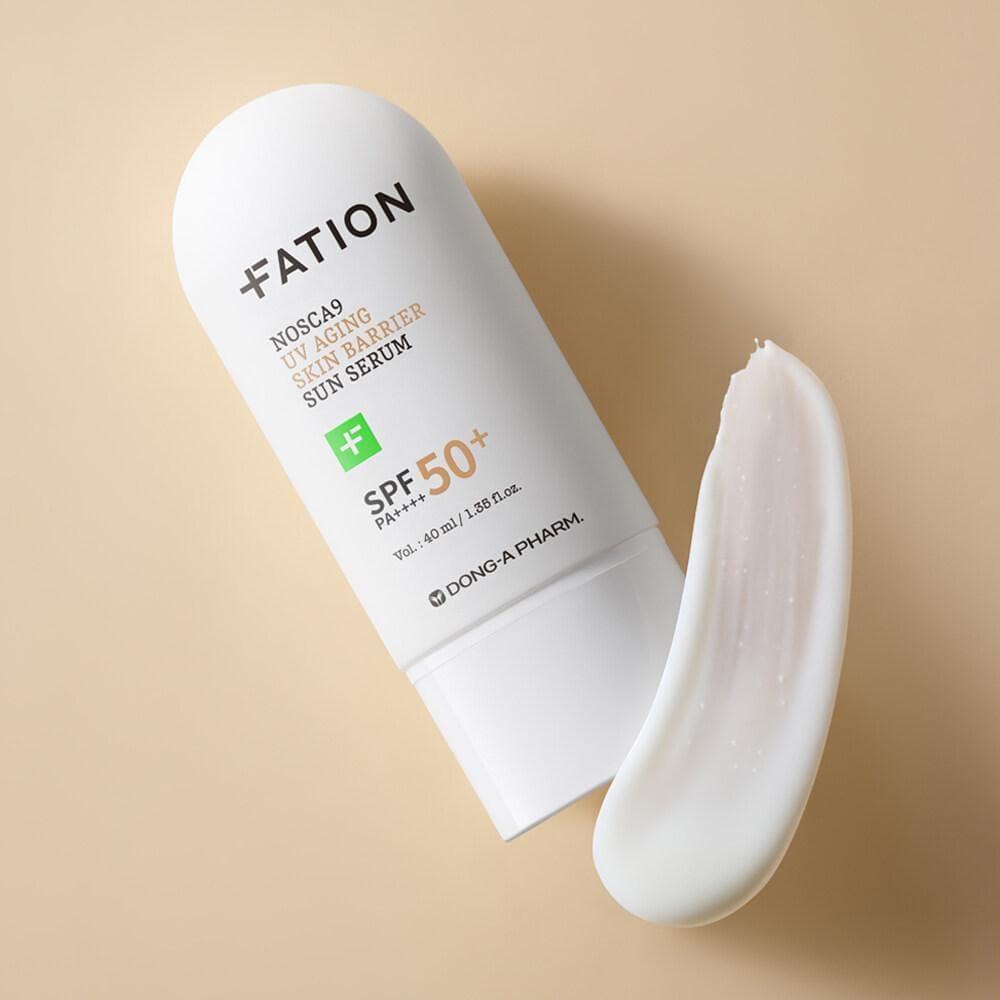 FATION Nosca9 UV Aging Skin Barrier Sun Serum 40ml Set (+Barrier Sun 10ml+Moisture Sun 10ml)