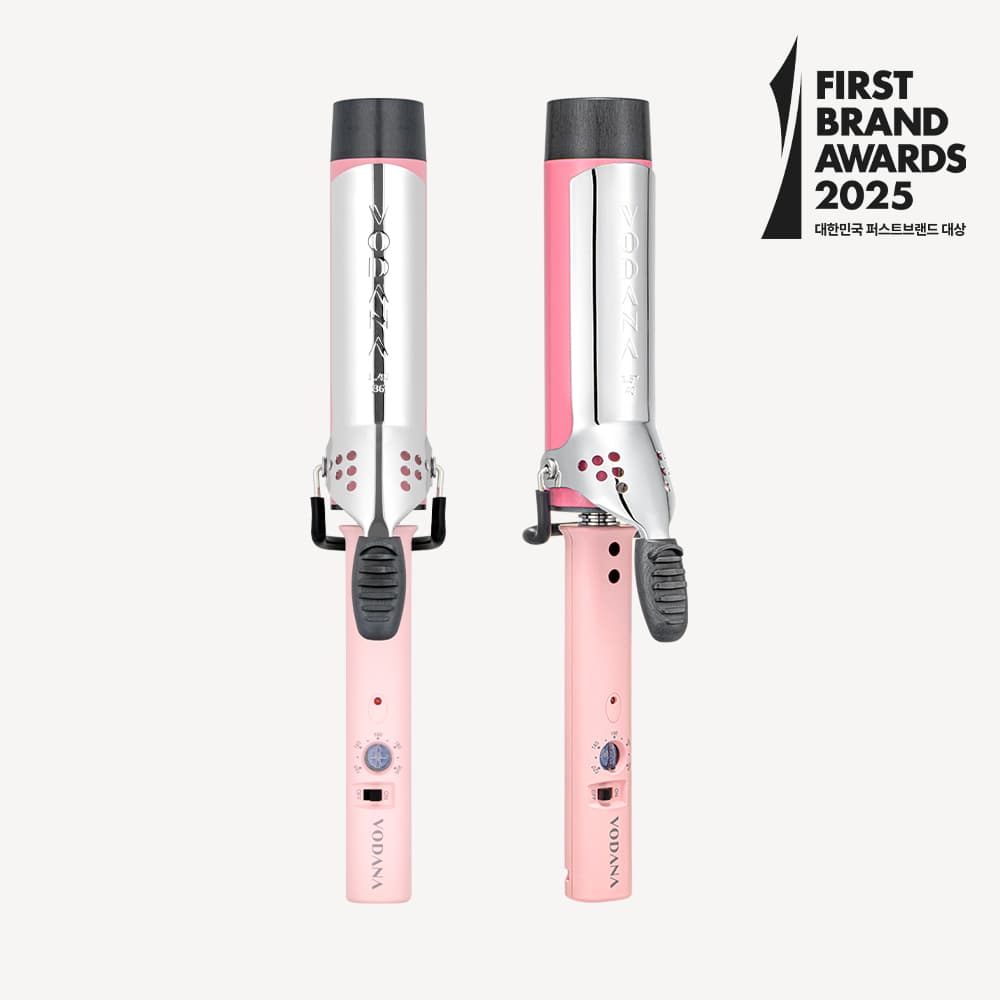 vodana Glam Wave Curling Iron FV 36mm (Pink)