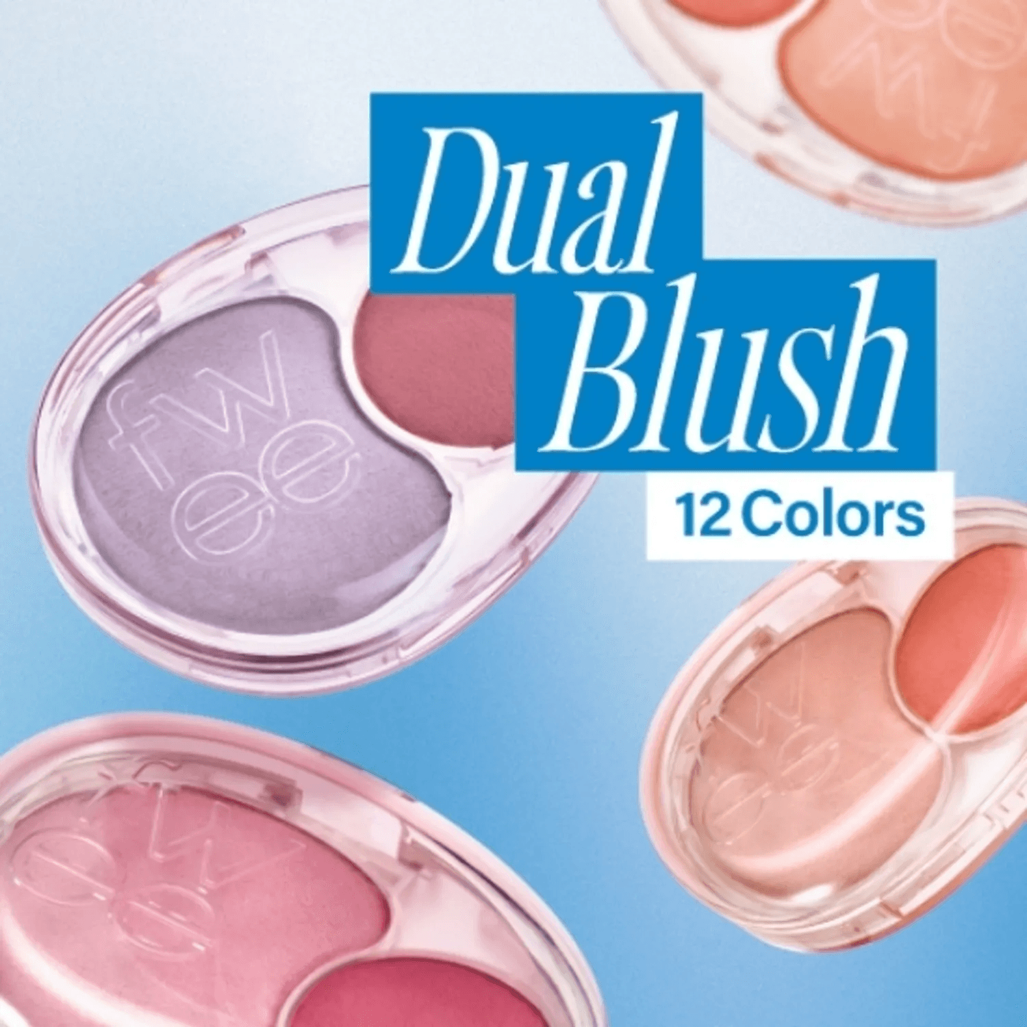 fwee Mellow Dual Blusher (12 Options)